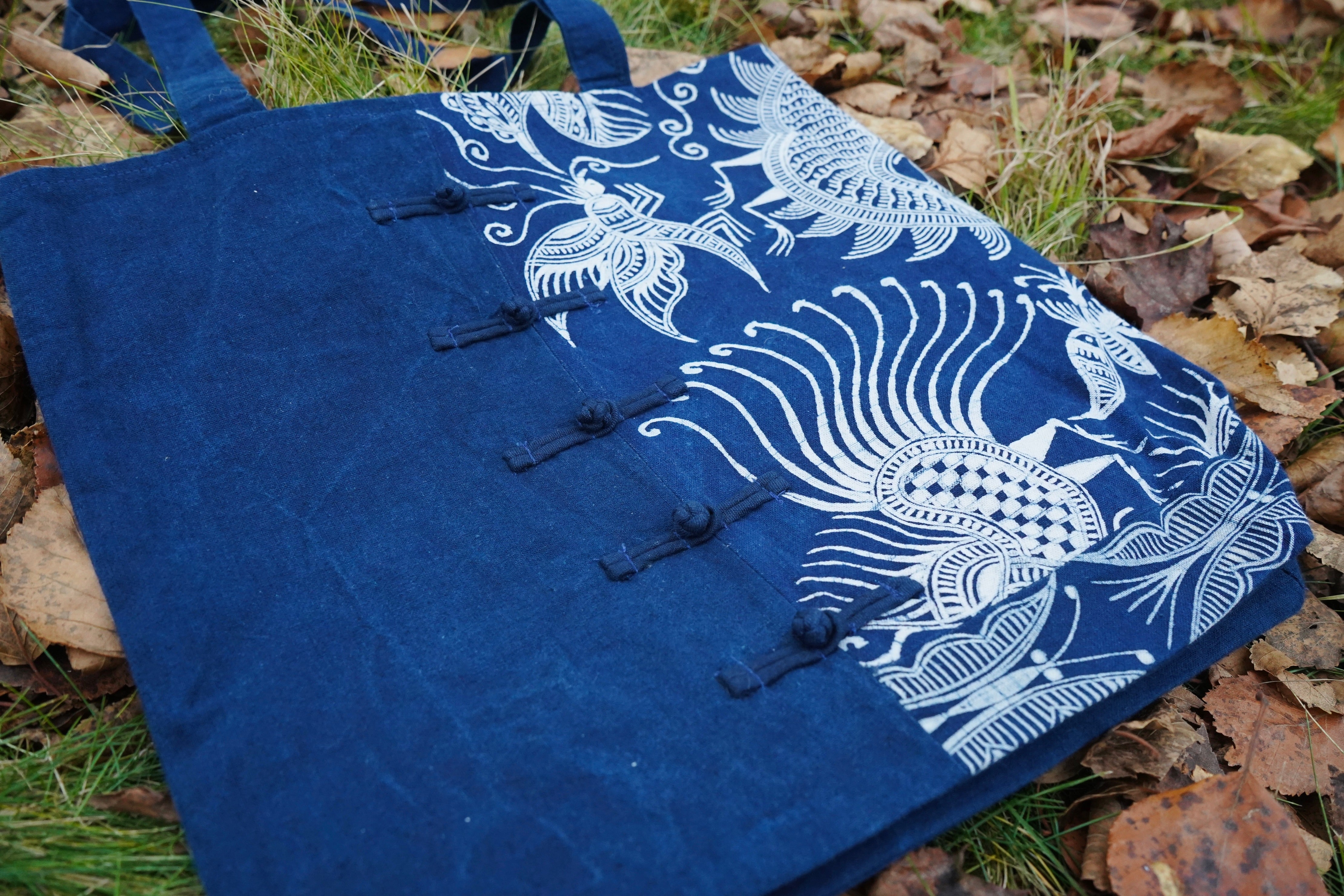 Chinese Knot Batik Tote