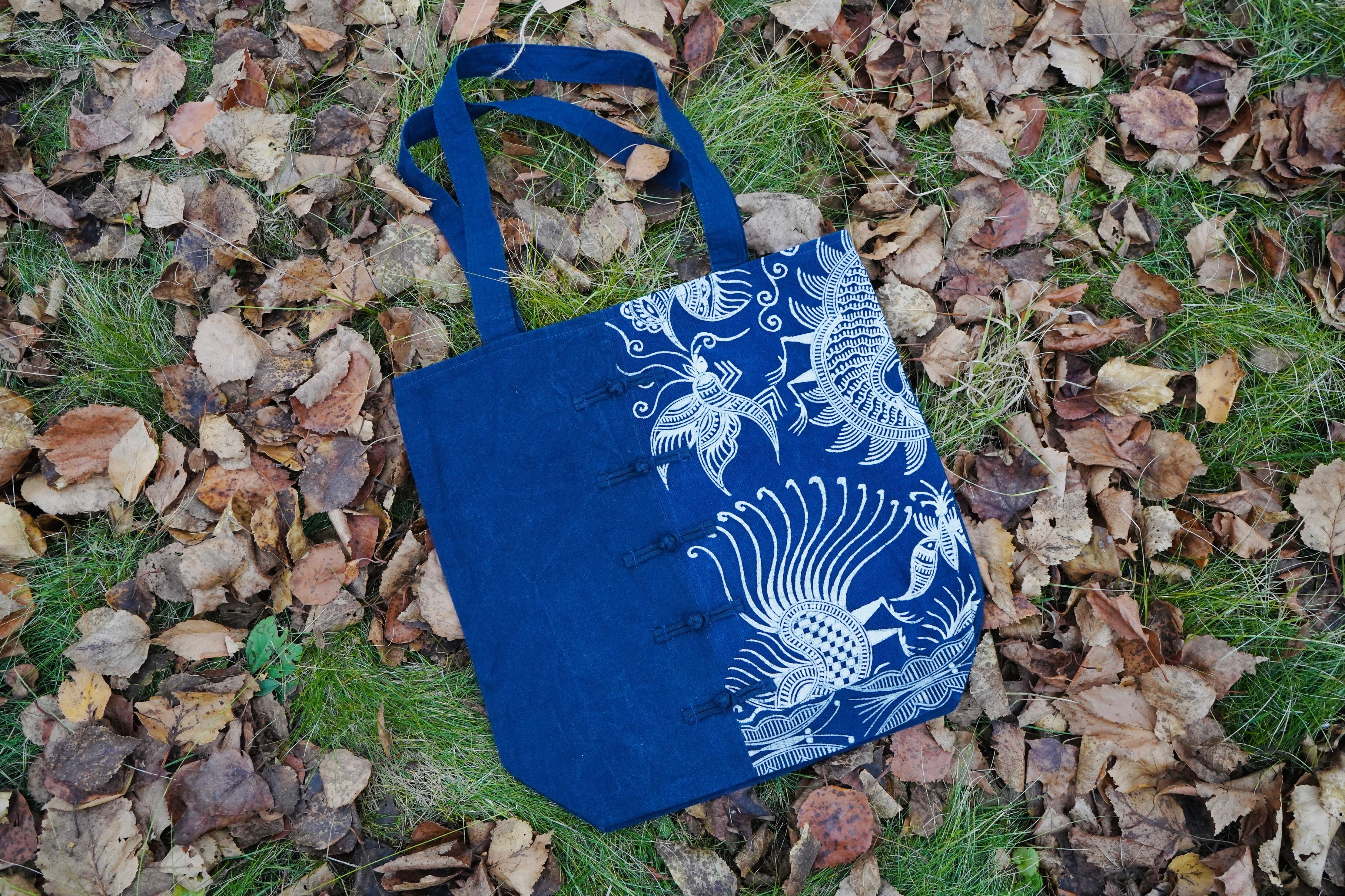 Chinese Knot Batik Tote