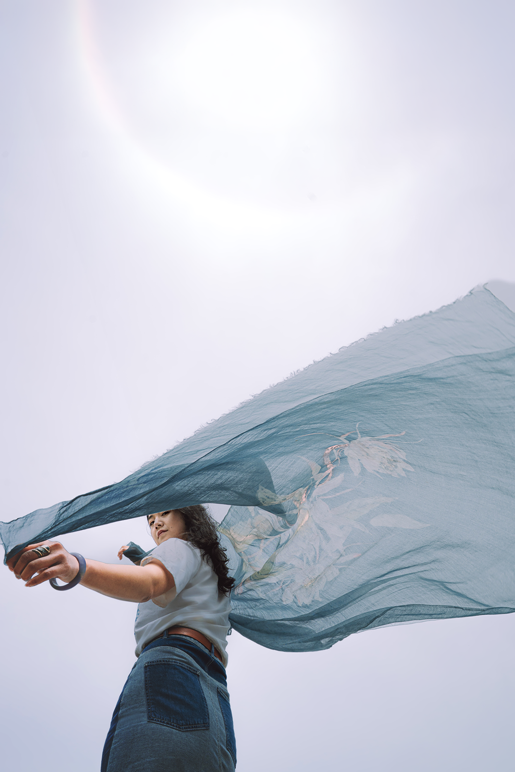 Collector's Edition: Award-Winning Silk Batik Scarf by Wang Yan (only 1 available)