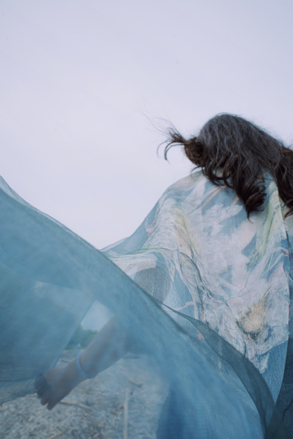 Collector's Edition: Award-Winning Silk Batik Scarf by Wang Yan (only 1 available)