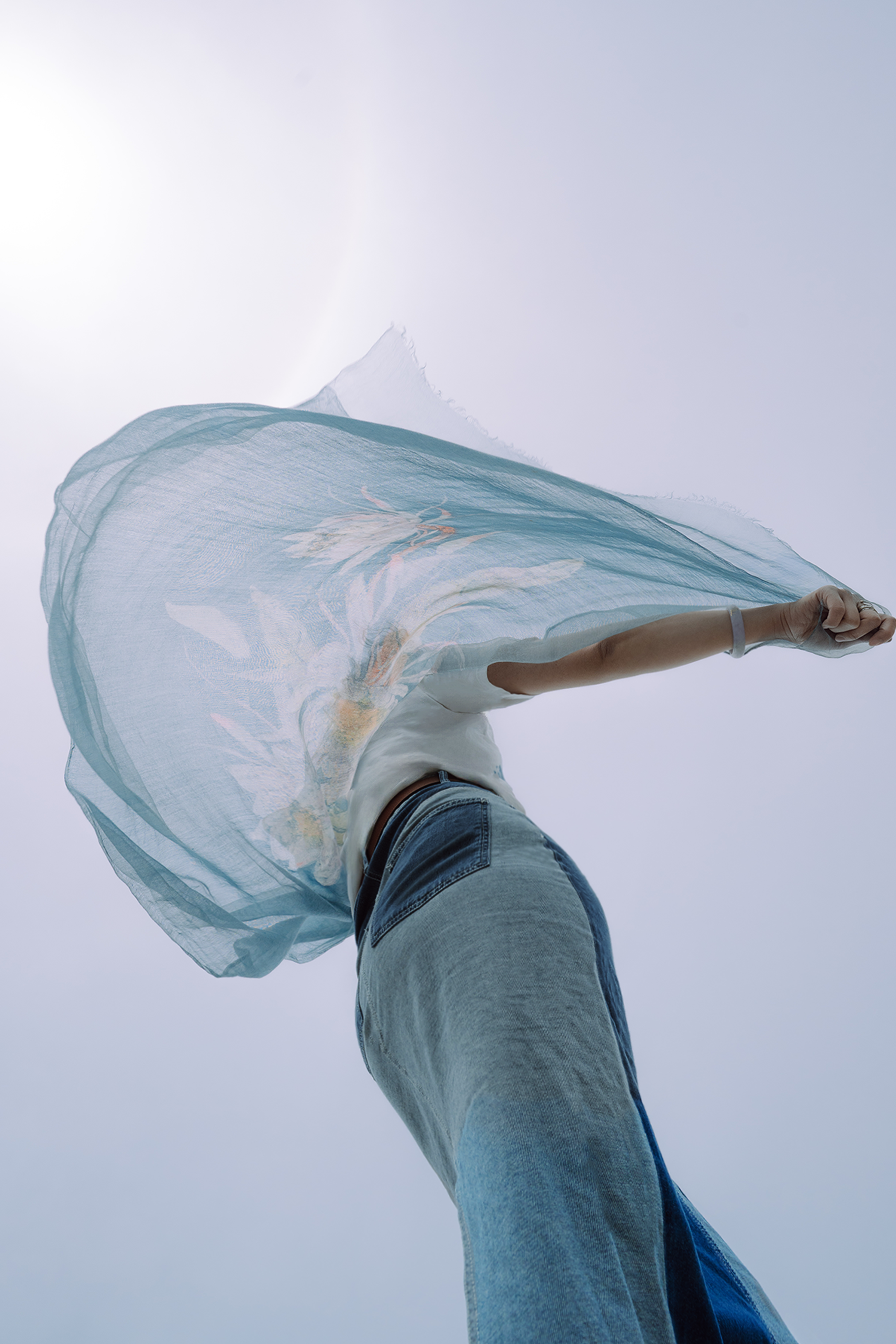 Collector's Edition: Award-Winning Silk Batik Scarf by Wang Yan (only 1 available)