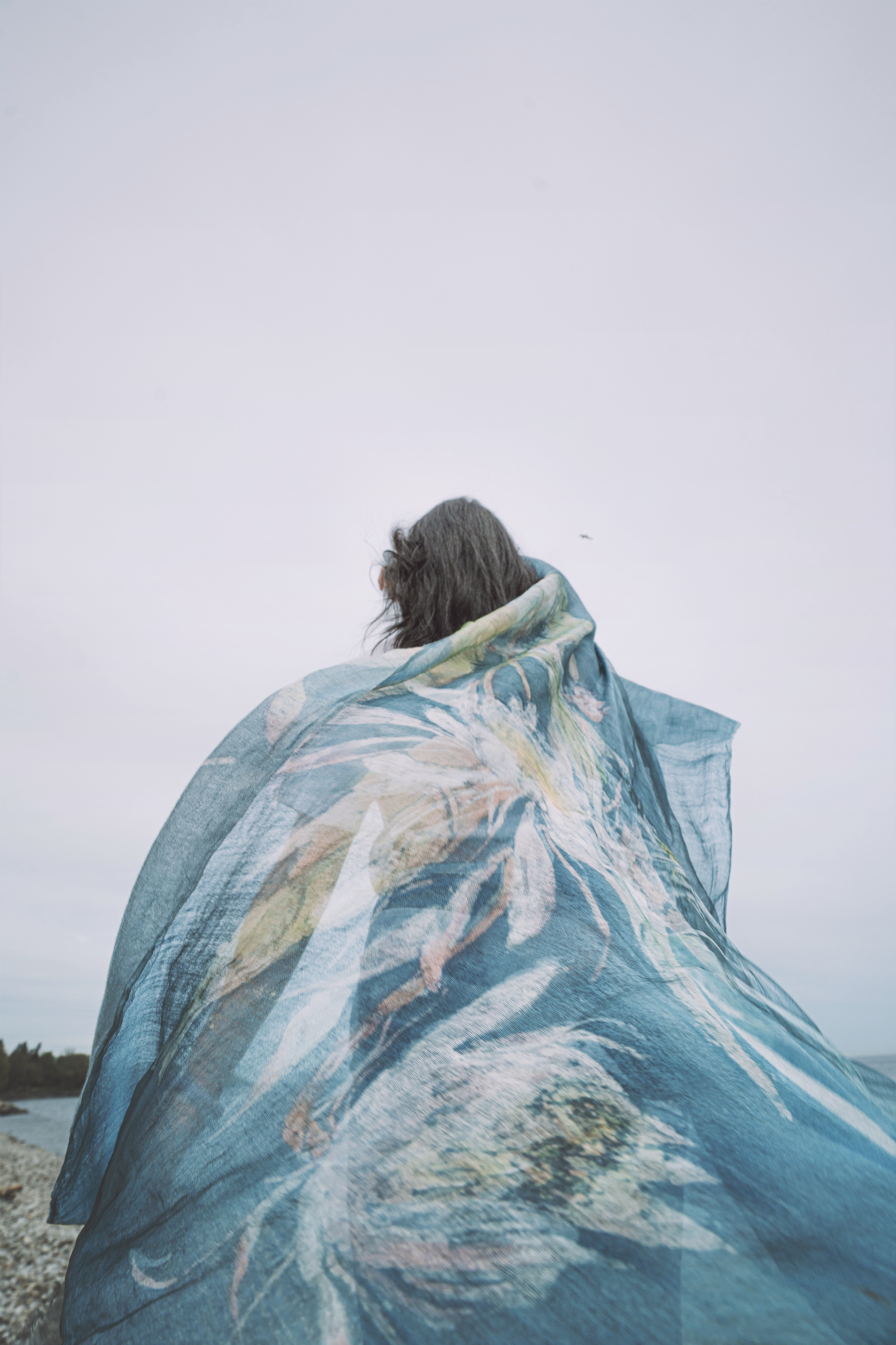 Collector's Edition: Award-Winning Silk Batik Scarf by Wang Yan (only 1 available)