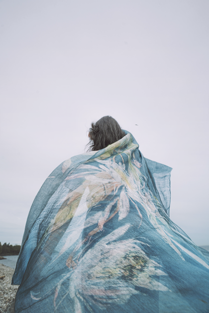 Collector's Edition: Award-Winning Silk Batik Scarf by Wang Yan (only 1 available)
