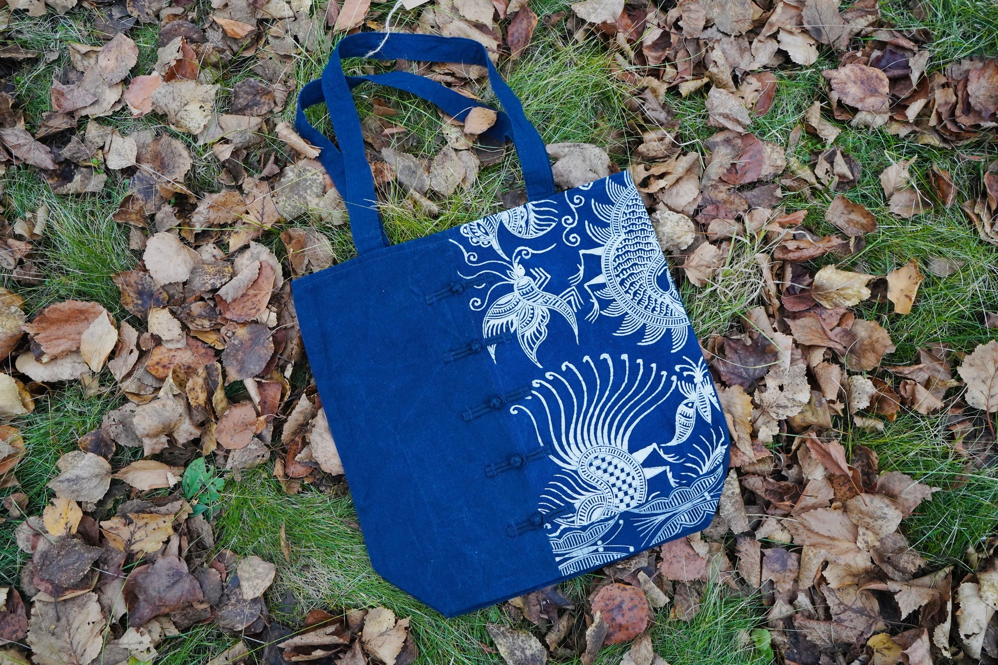 Chinese Knot Batik Tote 