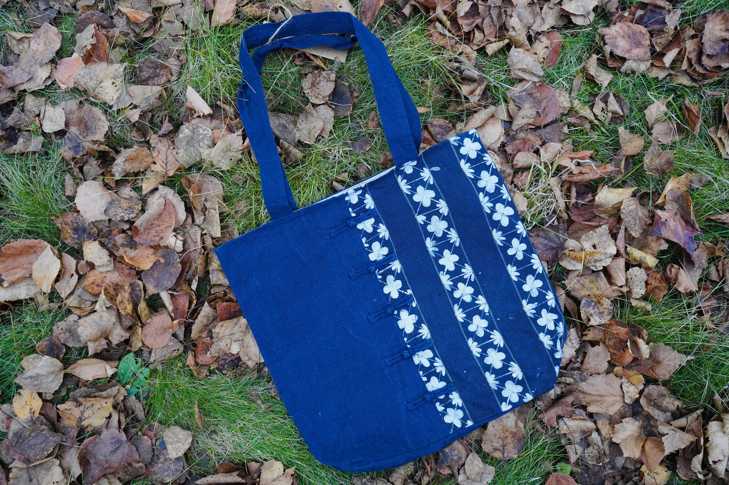 Chinese Knot Batik Tote 