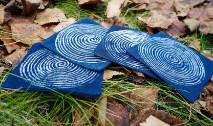 Wotuo Blue Coasters 