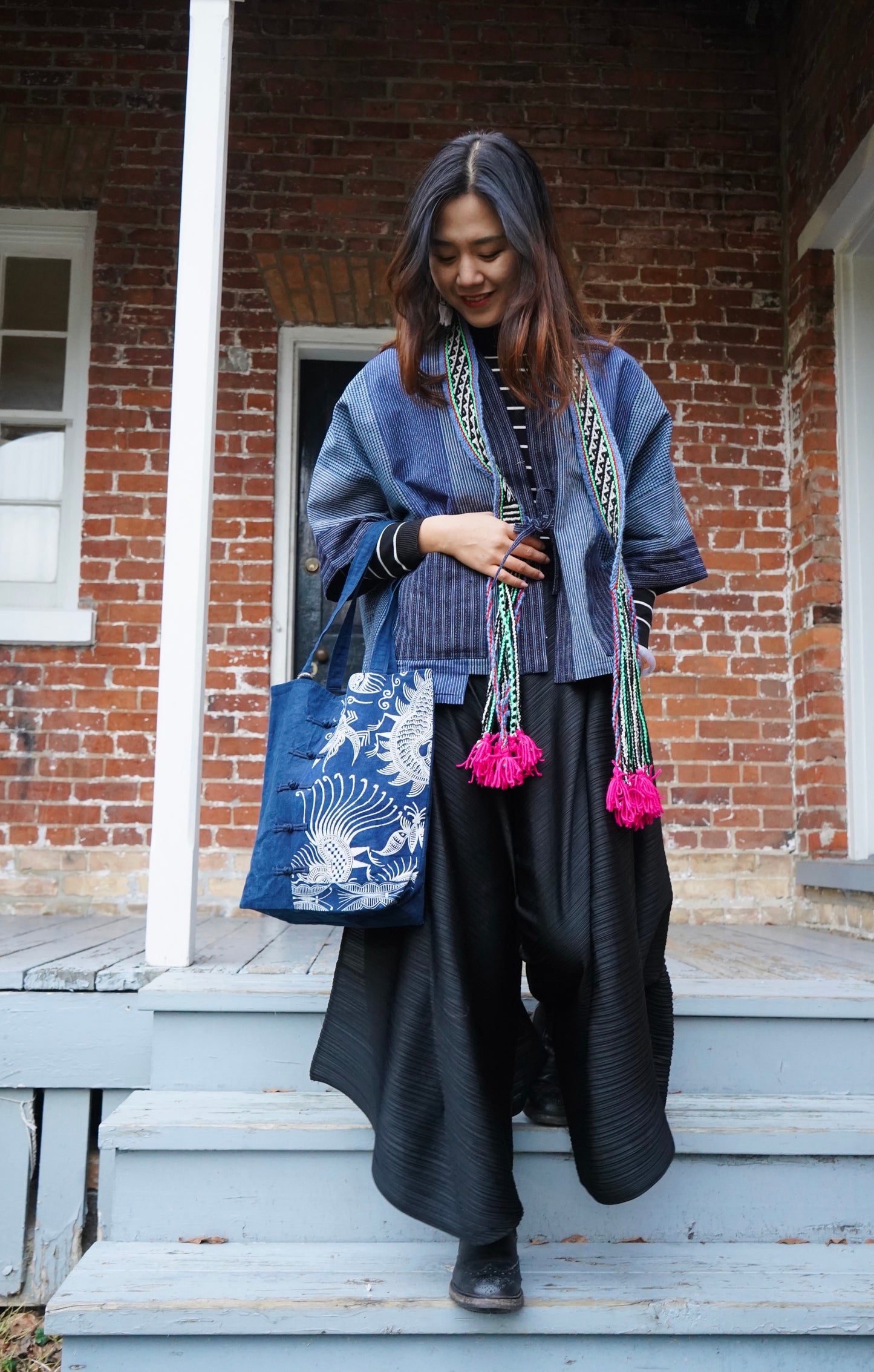 Chinese Knot Batik Tote 