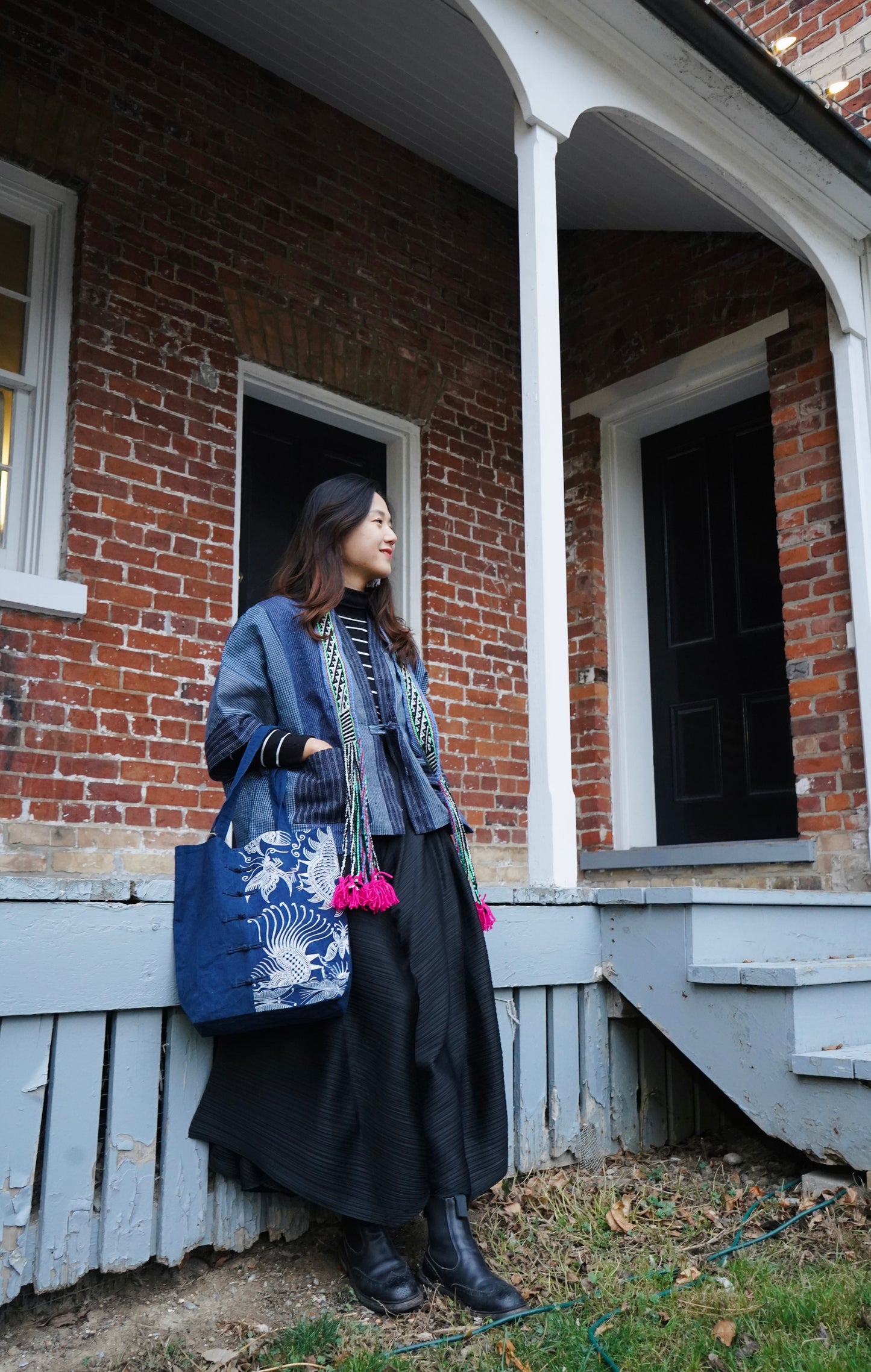 Chinese Knot Batik Tote 