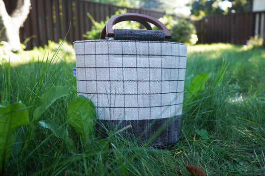 Checkerboard Bucket Bag